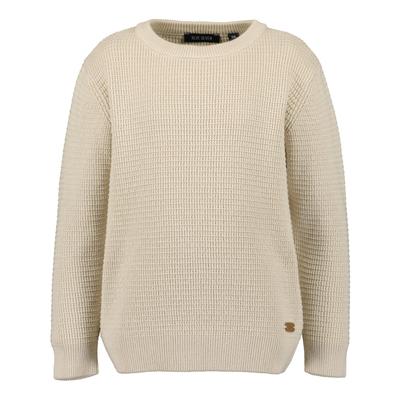 Strickpullover BLUE SEVEN, Jungen, Gr. 122, kiesel, Strick, Obermaterial: 100% Baumwolle, unifarben, modisch, regular fit, Rundhals, Langarm, Pullover Image