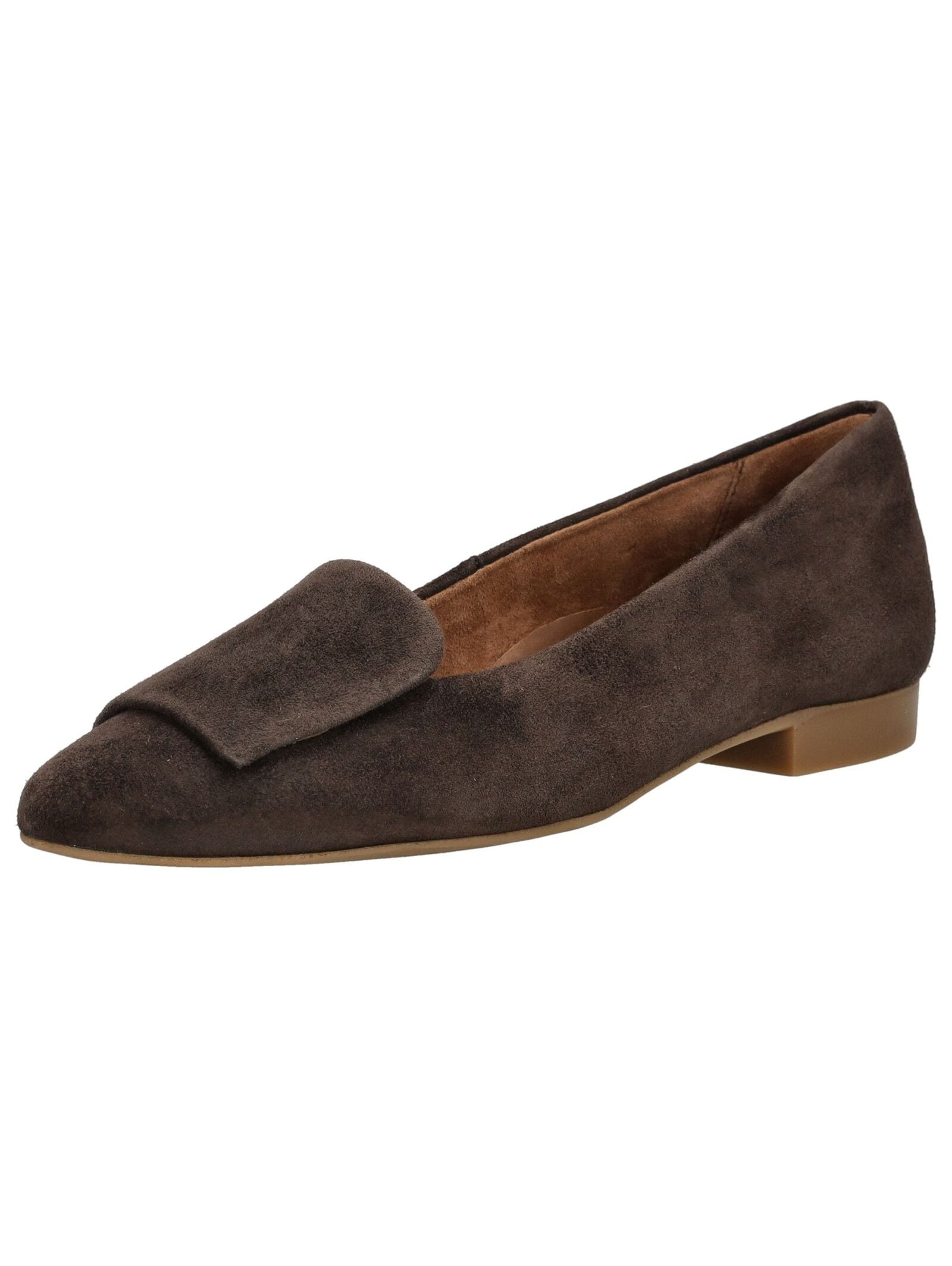 Ballerina PAUL GREEN "Paul Green Ballerinas Leder", Damen, Gr. 41, braun, Leder, Casual, Schuhe