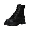 Schnürstiefelette STEVE MADDEN "STEVE MADDEN Stiefelette Leder/Synthetik", Damen, Gr. 42, schwarz kombi, Leder, Synthetik, casual, Schuhe