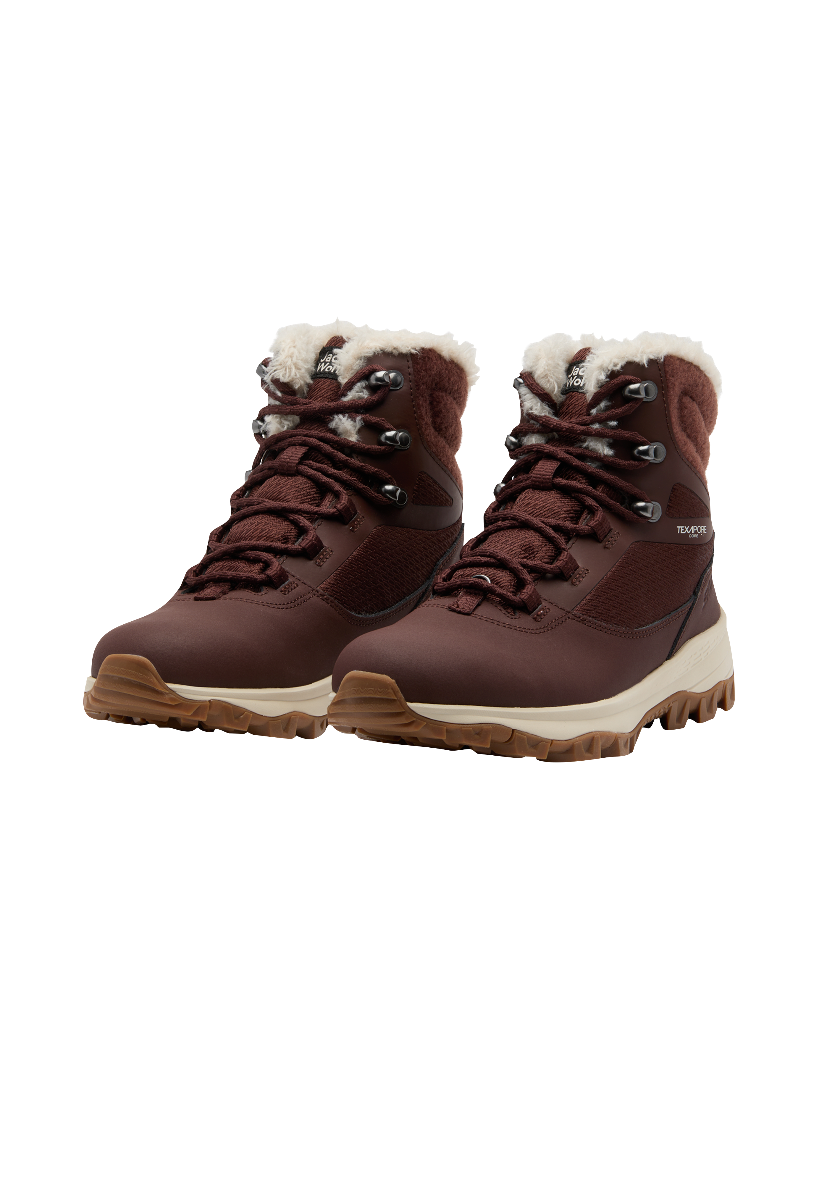 Outdoorwinterstiefel JACK WOLFSKIN "EVERQUEST TEXAPORE HIGH W", Damen, Gr. 39, schwarz mahogany, Synthetik, Textil, Schuhe, Winterboots, Winterstiefel, Snowboots, Winterschuhe, gefüttert