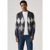 Strickjacke LEVI'S, Herren, Gr. XL, jaime geo argyle vin, Strick, Obermaterial: 51% Polyacryl, 36% Polyester, 7% Wolle, 6% sonstige Fasern, Rautenmuster, casual, bequem normal, V-Ausschnitt, Langarm Bündchen, Strickjacken, Legere Passform,...