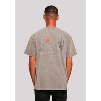 T-Shirt F4NT4STIC "Oversize Escape Discover the World Savannah", Herren, Gr. 4XL, grau (asphalt), Obermaterial: 100% Baumwolle, casual, oversize, Rundhals, Kurzarm ohne Bündchen, Shirts, Discover the World Image