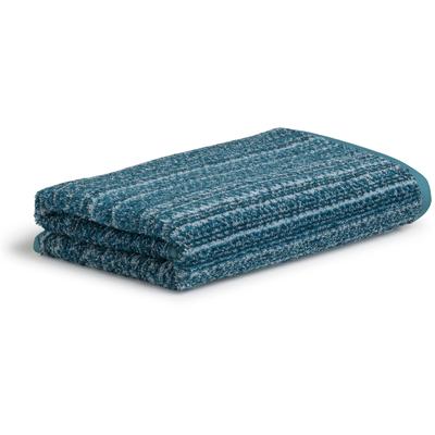 Handtuch MÖVE "Tide", lagoon, aqua, B:50cm L:100cm, Walkfrottier, Handtücher (Packung), im Jacquard-Design Image