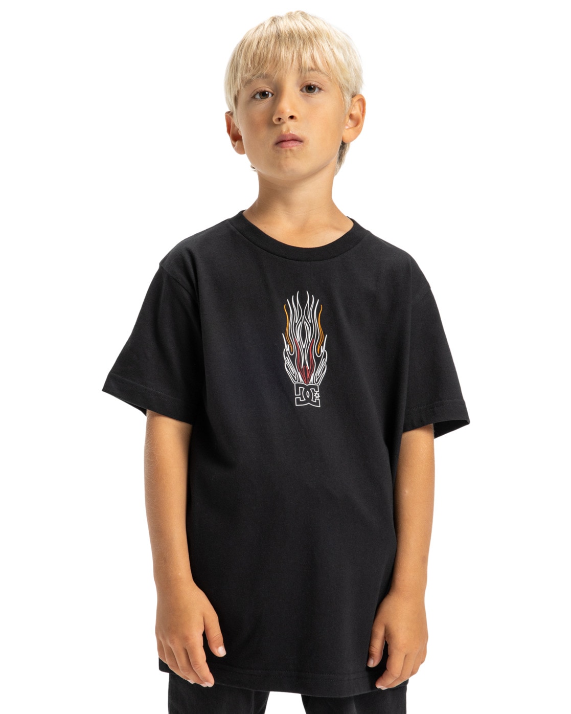 T-Shirt DC SHOES "Burnt Out", Kinder, Gr. 16(165-172cm), schwarz, 75% Baumwolle, 25% Baumwolle, Shirts Image