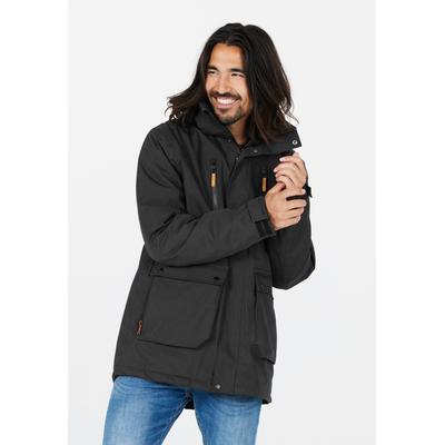 Outdoorjacke WHISTLER "Wander", Herren, Gr. XXXL, grau (schwarz, anthrazit), 65% Polyester, 35% Baumwolle, unifarben, casual, normal, hoch geschlossener Ausschnitt, Langarm, Jacken, mit wasserdichter Funktion Image