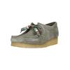 Mokassin CLARKS "Wallabee", Damen, Gr. 42, grau, klassisch, Schuhe, aus hochwertigem Material