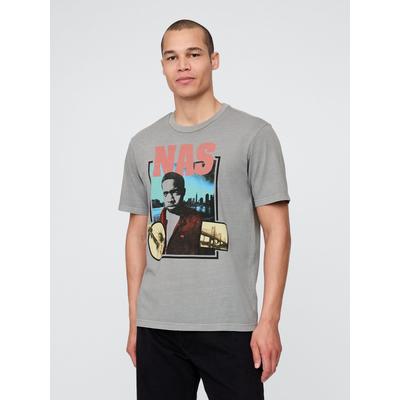 Gap Grey Nas Relaxed Graphic T-Shirt