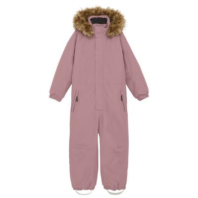 Color Kids - Kid's Coverall with Fake Fur - Overall Gr 92 woodrose Image