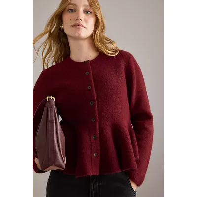 By Anthropologie Hourglass Peplum Cardigan