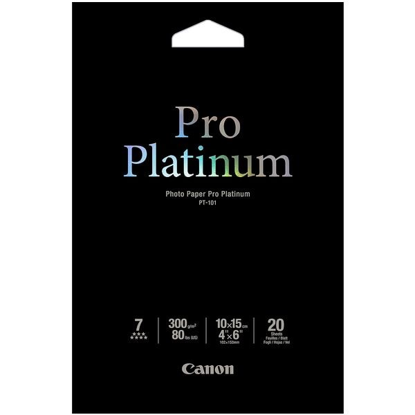 Canon Fotopapier PT-101 10 x 15 cm 300 g/m² 20 Blatt weiß Image