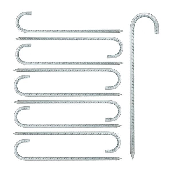 relaxdays 10er-Pack XL Bodenanker Image