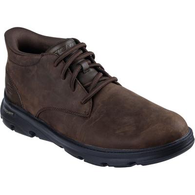 Skechers Arch Fit Garza Ridley Herren Stiefeletten Aus Leder In Kakaofarbe Image