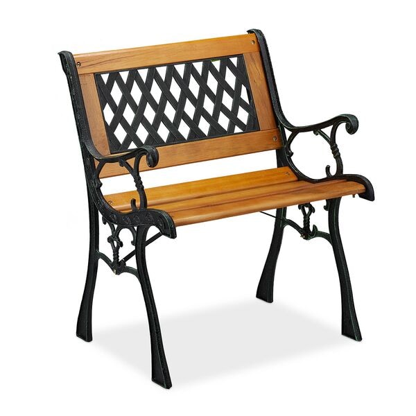 relaxdays Gartenstuhl niedrig Holz Image