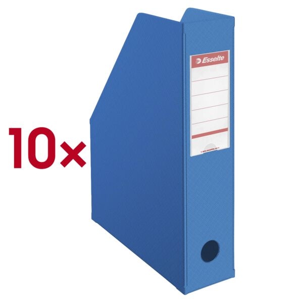 Esselte 10x Stehsammler DIN A4 blau, 7.2x31.8x24.2 cm Image