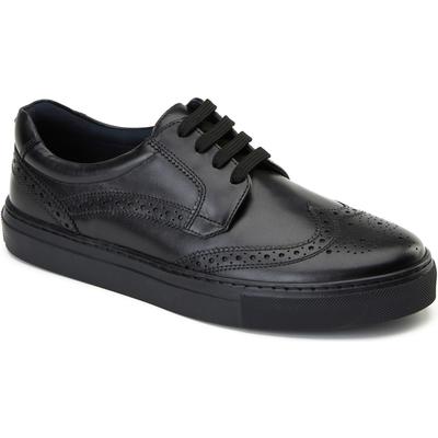 Base London Clapton Herrenschuhe Aus Schwarzem Leder Image