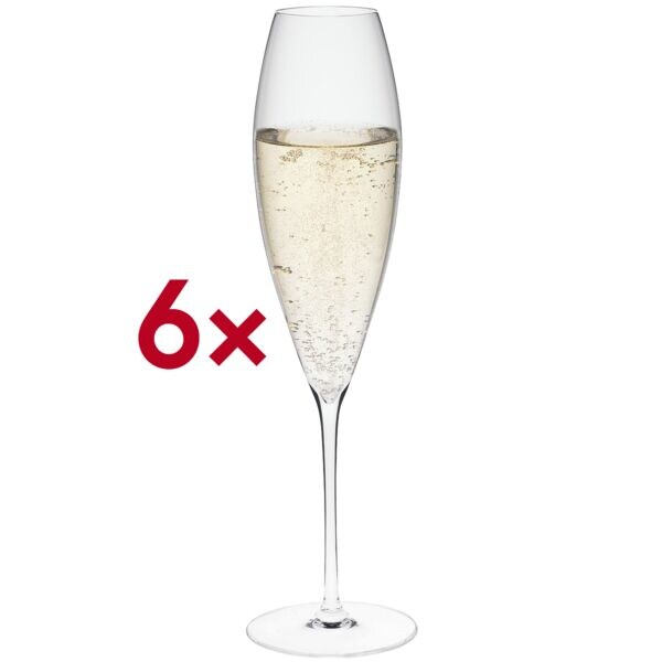 Rona Champagnerkelch Champagne flute 09 Sensual 220 ml ungeeicht 6 Stück beige, 24.2 cm Image
