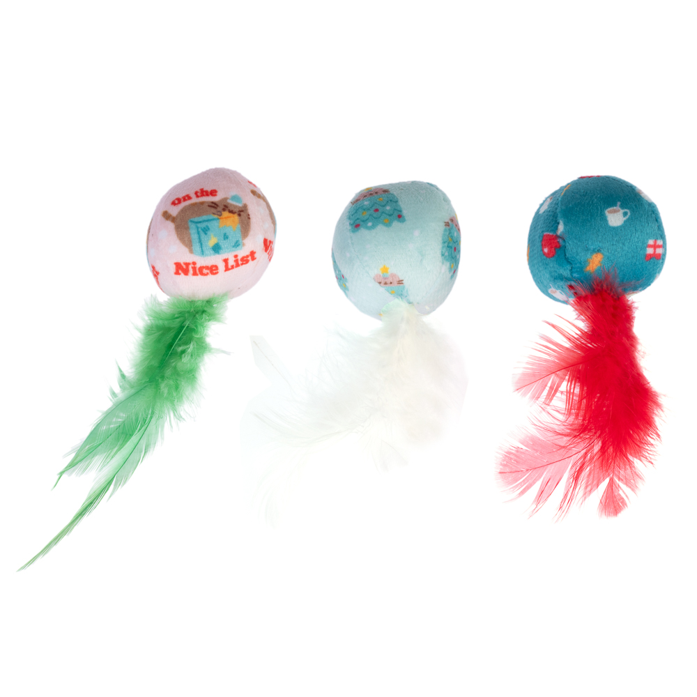 Palline natalizie per gatti TIAKI - set da 3 pz
