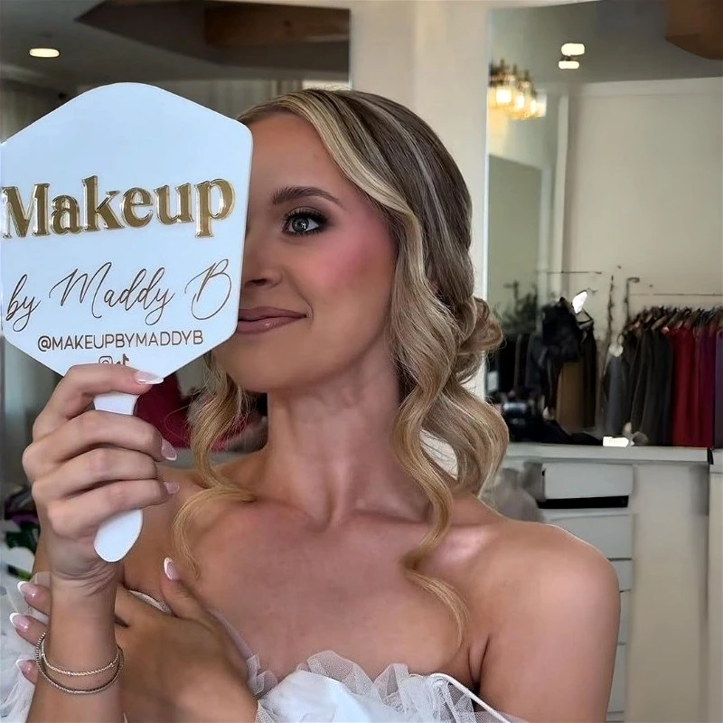 Accessoire de technicien esthétique, miroir portatif, remplissage de lèvres, palette, bouclier facial, accessoires de beauté, accessoire Photo de maquillage