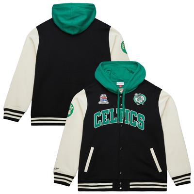 Boston Celtics Mitchell & Ness Courtside Fleece Vintage Jacke – Herren Image