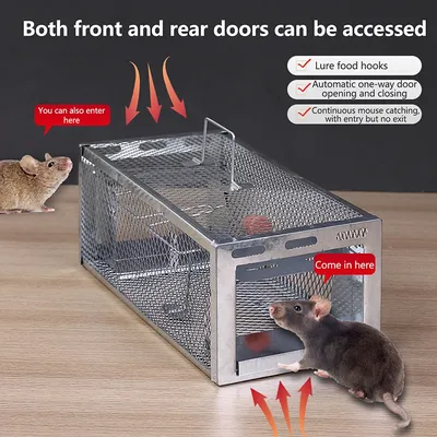 New Multi-Catch Rodent Mouse Trap Rat Trap Cage Pest Control All Mice And Rat Can Fit In Mice Rodent Catcher Rat Trap Cage