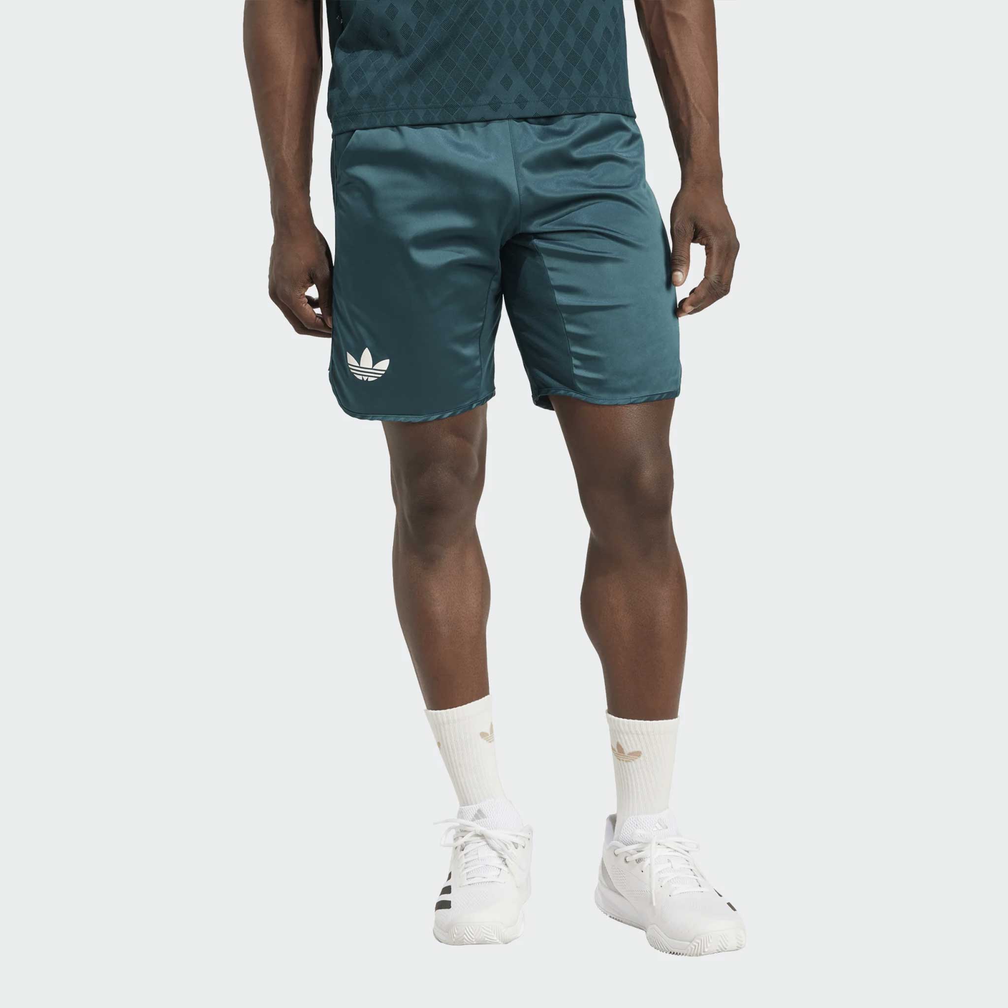 adidas Wimbledon 2025 9" Ergo Shorts Pro Men's Tennis Apparel Aurora Ivy