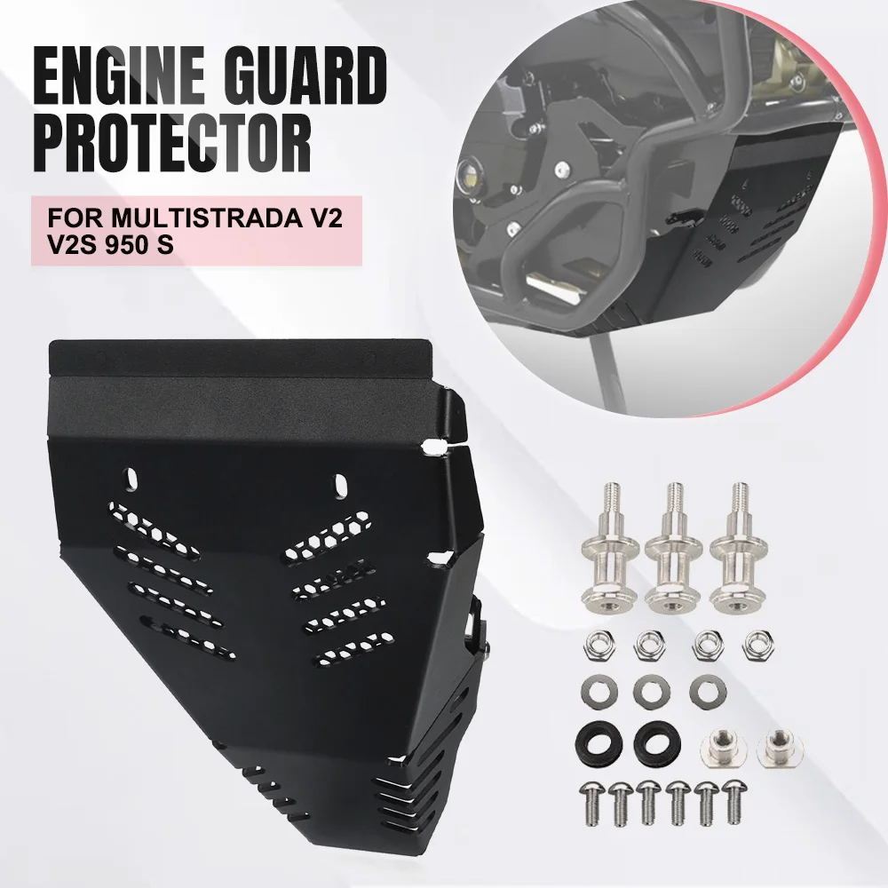 Protezione protezione motore per Ducati MultiStrada V2 V2S Protezione alloggiamento motore anteriore MultiStrada 950 S 2019-2024 Accessori
