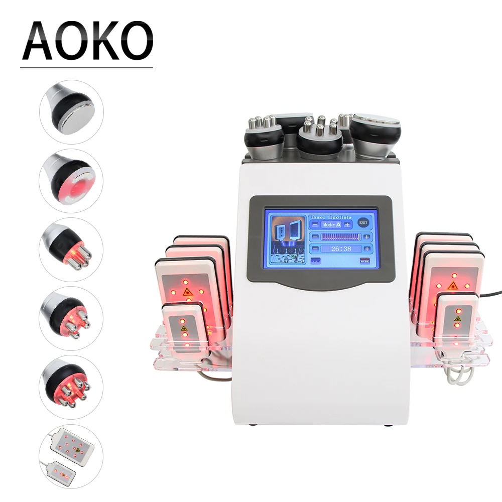 Aoko neue 6 in 1 40k Vakuum Kavitation Gewichts verlust Devic Maschine Spa Gewichts verlust Abnehmen Cellulite Entfernung Vakuum Körper Image