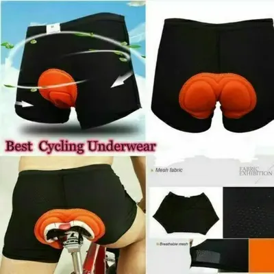 Men Cycling Shorts 3D Gel Padded Underwear MTB Mountain Bike Bicycle Short Pants 3D Padded Bike Shorts, Breathable, Quick Dry