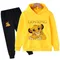 Set tuta The Lion per bambini, felpe con cappuccio, top e pantaloni, abbigliamento sportivo, abbigliamento per ragazzi e ragazze, abbigliamento per bambini, 2 pezzi