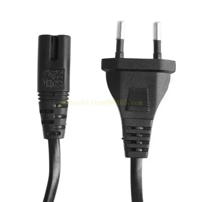 C7 To EU AC Power Cable Cord 2-Pin Plug Polarized AC Universal Power Cord,5Ft 2-Prong AC Wall Power Cable Lead Cord 2 Slot Cord