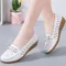 Scarpe da donna Scarpe in pelle traspirante per donna Tacchi bassi Casual Zapatos Mujer Tacco elegante Scarpe da donna Appartamenti Calzature femminili