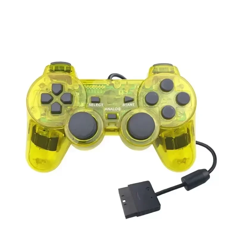 Kabelgebundener PS2-Controller für PlayStation 2-Spielekonsolen Dualshock 2 Gamepad für Sony 2.4G Playstation 2 Joystick-Spielgriff USB-PC