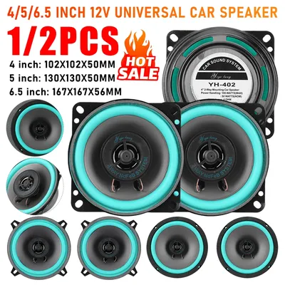 4/5/6 Inch Car Speakers Full Range Frequency Car Stereo Speaker Car 100W/160W Audio Music Stereo Universal Automotive Audio 2025