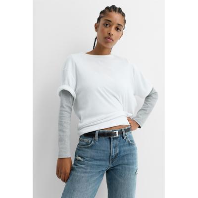 Thin Belt With Rectangular Buckle