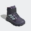 Wanderschuh ADIDAS TERREX "SNOW CF CLIMAWARM WINTERSCHUHE KINDER", Gr. 36, aurora plum, semi flash aqua, powder plum, Textil, Synthetik, sportlich, Schuhe, Winterboots
