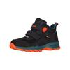 Outdoorschuh TROLLKIDS "KIDS KJERAG HIKER", Gr. 37, schwarz, stormy blau, flame orange, Synthetik, Textil, sportlich, Schuhe, wasserdicht, Klettverschluss, reflektierende Details