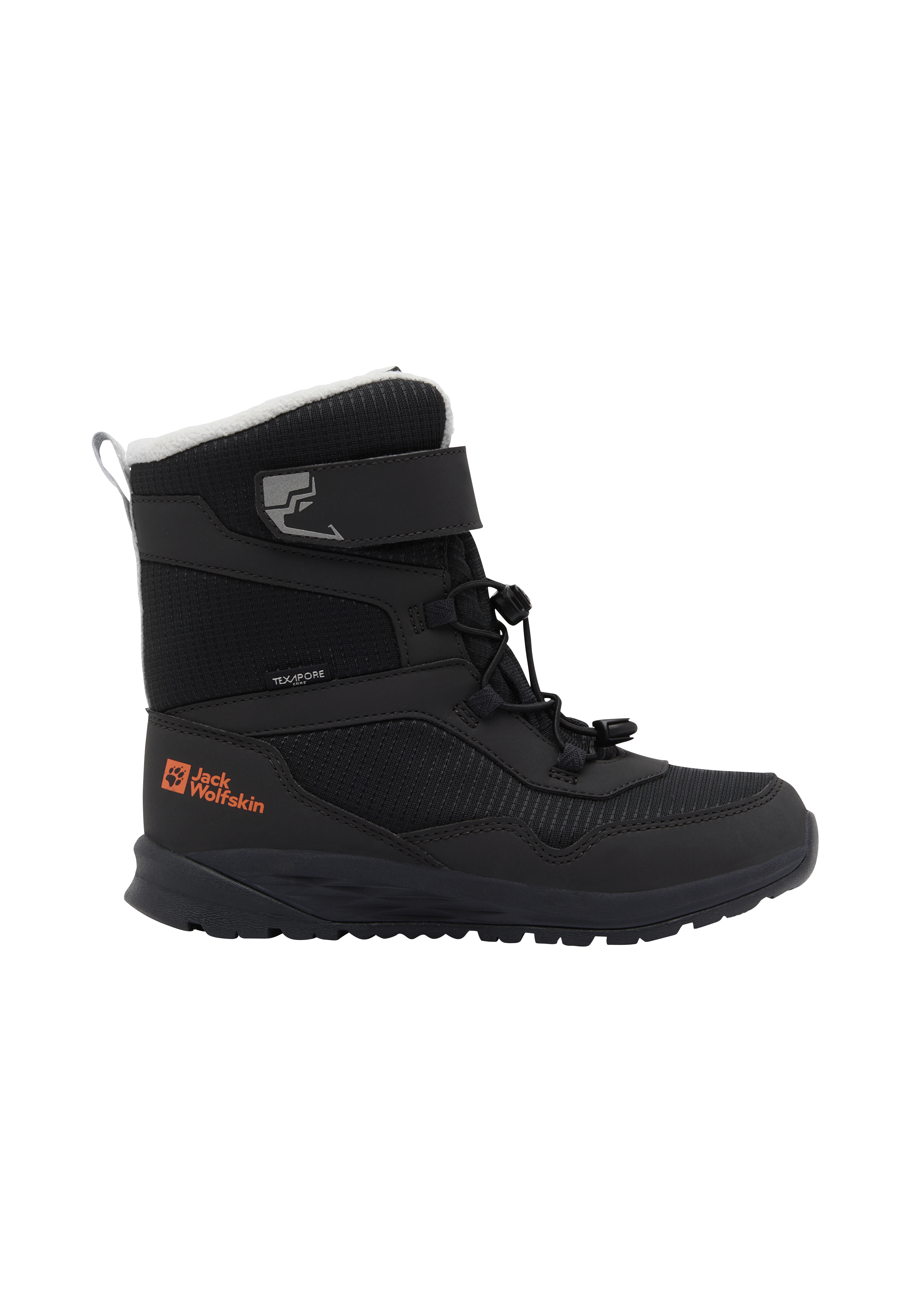 Winterboots JACK WOLFSKIN "POLAR BEAR-B TEXAPORE HIGH VC K", Damen, Gr. 31, phantom, Synthetik, Textil, Sportlich, Schuhe, Snowboots, Winterstiefel, Winterschuhe, wasserdicht & gefüttert Image