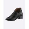 Stiefelette HEINE, Damen, Gr. 38, schwarz, Leder, Glattleder, Rindsleder, modisch, Schuhe