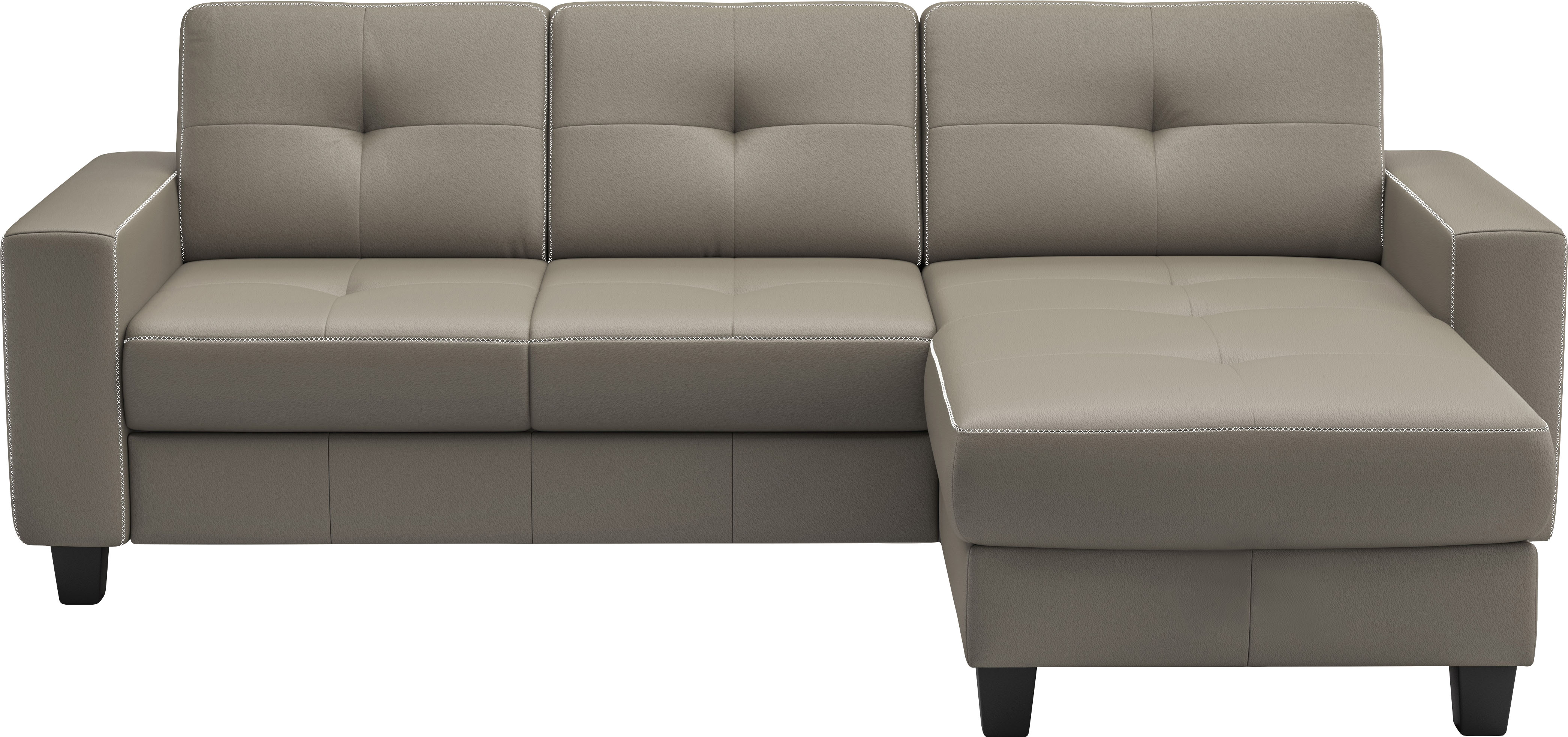 Ecksofa PLACES OF STYLE "Varese", delphine, B:239cm H:91cm T:164cm, Sofas, wahlweise mit Bettfunktion und Bettkasten Image