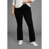 Bootcuthose LAURA SCOTT CURVE, Damen, Gr. 23, K + L Gr, schwarz, Milano Rib, Obermaterial: 65% Viskose, 30% Polyamid, 5% Elasthan, unifarben, Basic, sehr figurbetont lang, Hosen, aus bequemen Jersey im Jeggings-Look - GROSSE GRÖSSE