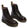 Winterboots DR. MARTENS "1460 Serena 8 Eye Boot", Damen, Gr. 40, schwarz, Leder, unifarben, casual, Schuhe, Stiefel, Boot mit Blockabsatz