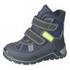 Winterstiefel RICOSTA "Gabris WMS: normal", Kinder, Gr. 31, blau (navy, gelb), Textil, Lederimitat, casual, Schuhe, Snowboots mit Sympatex, Größenschablone zum Download