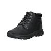 Schnürstiefelette SKECHERS "Skechers Stiefelette Leder", Herren, Gr. 47,5, schwarz, Leder, casual, Schuhe