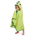 Cuddledry Cuddleroar Bamboo Soft Hooded Towel | Fun Toddler and Baby Bath and Swim Hooded Towels | Made with 100% Oekotex Accredited Bamboo & Cotton | Perfect For Ages 1-3 | Green Dinosaur