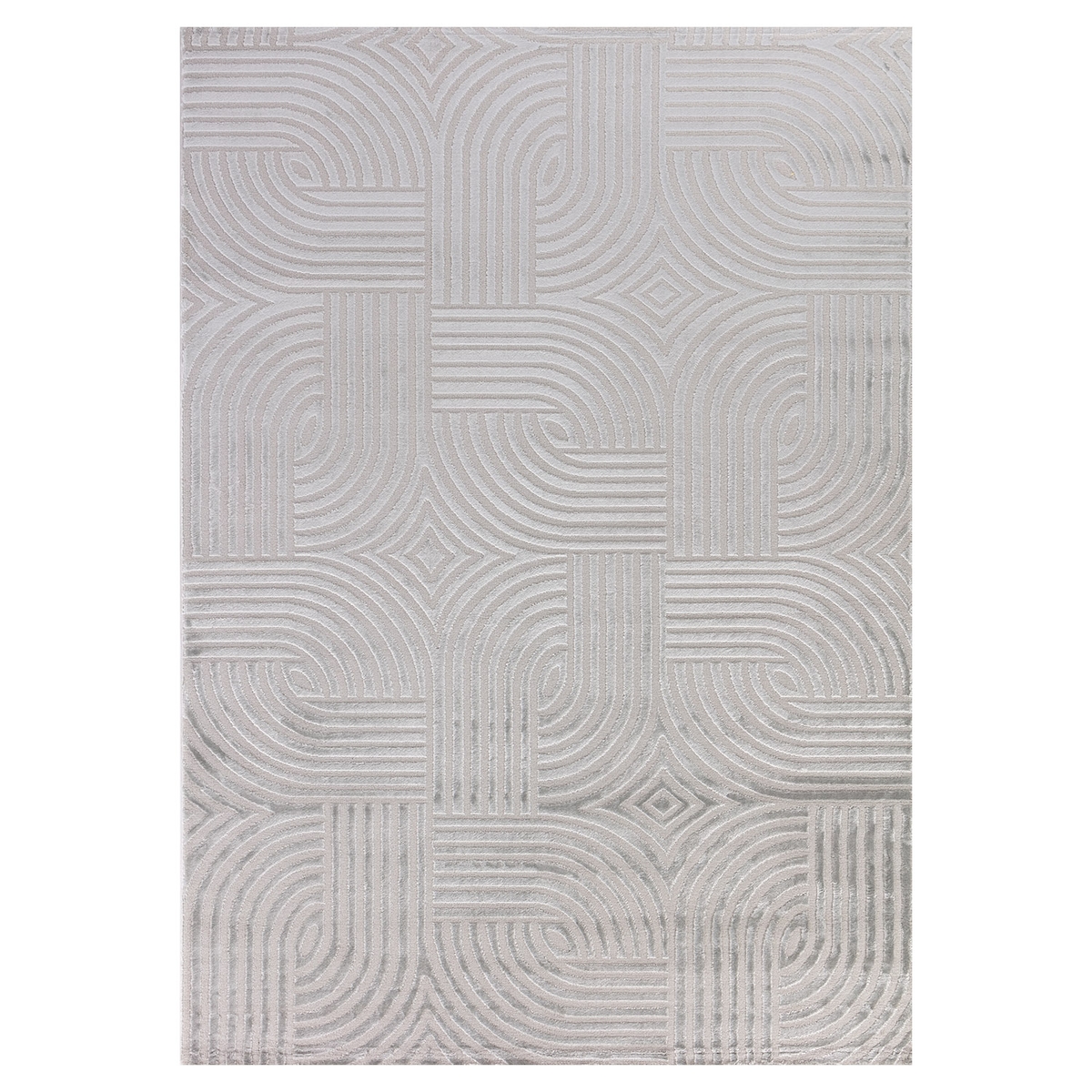 Carpetsale24, Kurzflor Teppich Wohnzimmer 140 x 200 cm, Grau Einfarbig Skandi-Boho Deko, 3D-Effekt, Extra Weich für Flur, Schlafzimmer und Küche Image