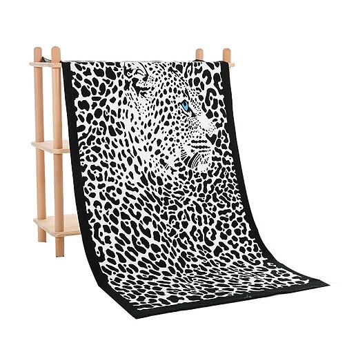 Mikrofaser-Strandtuch, saugfähiges Sporthandtuch, schnelltrocknendes Badetuch zum Schwimmen, Erwachsenengröße mit reaktivem Druck Image