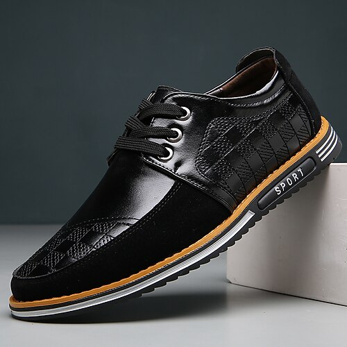 Blaue Oxford-Schuhe für Herren mit Wildlederakzenten – stilvolle Schnürschuhe für Business, Freizeit und Cocktailpartys Image