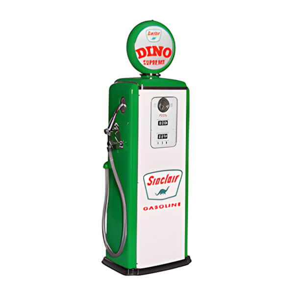 Roadside Relics Sinclair Dino Supreme Tokheim 39 Style Gas Pump Replica