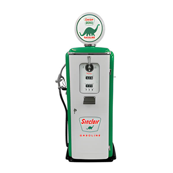 Roadside Relics Sinclair Dino Gasoline Tokheim 39 Style Gas Pump Replica with Beer Tap