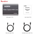 Scheda di acquisizione video USB HDMI 4K 60Hz con loop 1080P 60Hz Piastra per registratore di giochi Scatola per streaming live USB 2.0 Grabber per fotocamera PS3/4